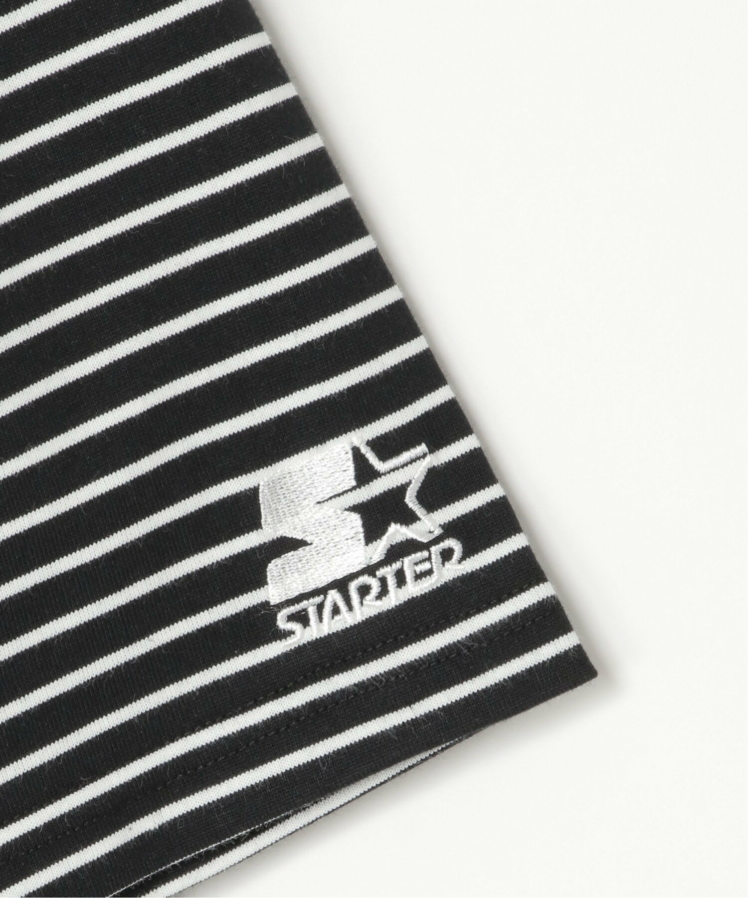 STARTER BLACK LABEL スターターブラックレーベル ボーダー刺繍Tシャツ